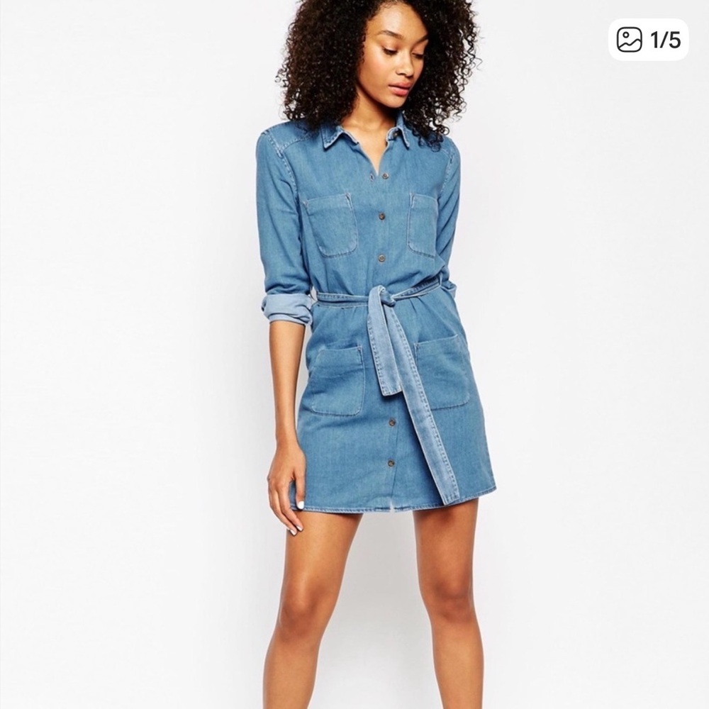 NWT ASOS denim dress size 10
